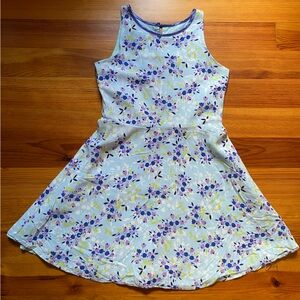 American Girl Blue and Purple Floral Dress Girls Size 12